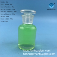 Wholesale 30ml small mouth transparent glass reagent bottles