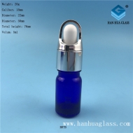 Wholesale 5ml blue glass dropper essential oil bottle