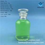 Wholesale 60ml small mouth transparent glass reagent bottles