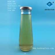 Hot selling 200ml fruit juice beverage glass blueberry bottle