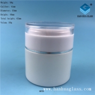 Wholesale 50g cream glass cosmetic bottle manufacturer