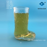 Hot selling 500ml glass shoes