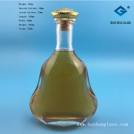 700ml flat gourd shaped foreign wine glass bottle, vodka bottle