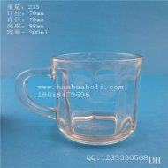 200ml hand glass juice cup