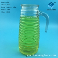 Manufacturer of 1000ml glass cold water kettle with handle