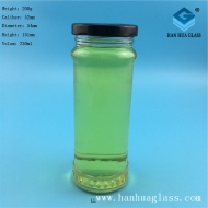 Wholesale 230ml glass jam bottles Spicy sauce glass bottles