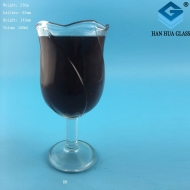 Manufacturer's direct sales of 150ml rose glass juice beverage cups