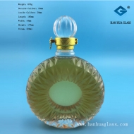 Manufacturer of 500ml round vodka glass bottle