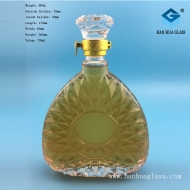 Wholesale 750ml export glass vodka bottles whiskey glass bottles