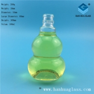 Wholesale 100ml small gourd shaped glass wine bottles