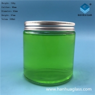Wholesale 500ml cylindrical sealed glass storage jar honey jar