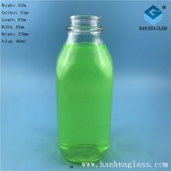 Export 900ml square fruit juice beverage milk bottle